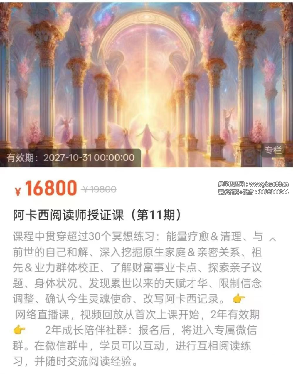 大万老师阿卡西初阶课程+进阶两套